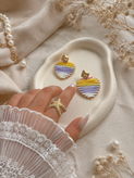 گوشواره زنانه مدل رنگین کمانی/کد۱۶۴