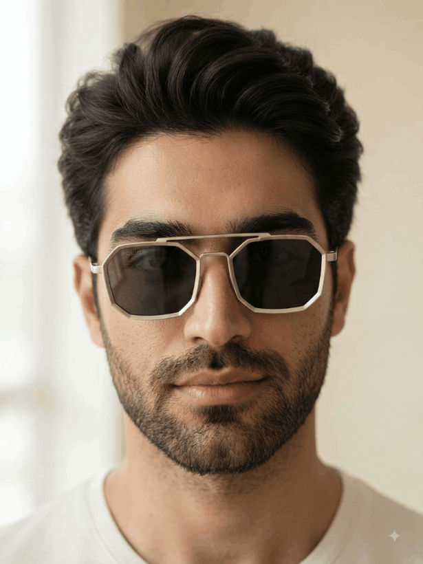 عینک آفتابی برند پلیس مدل چندضلعی/کد 182